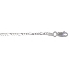 2.2mm Figaro Chain, 16" - 36" Length, Sterling Silver